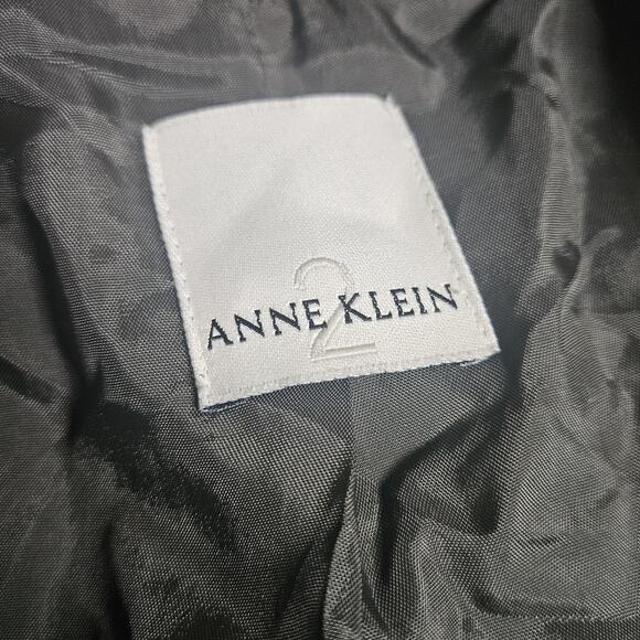 Anne Klein Dark Brown Wool Blend Blazer Jacket Size Small - Picture 3 of 4